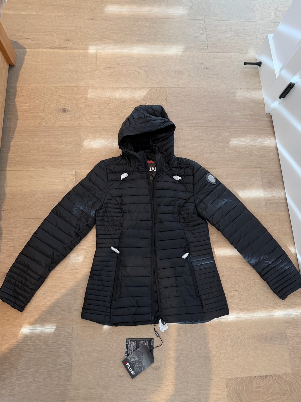 Pajar Black Hooded Quilted Lightweight Puffer Jacket - Women